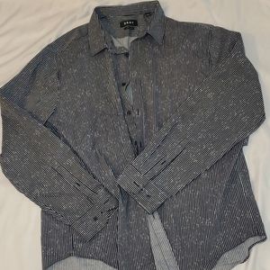 Blue and white dress Shirt